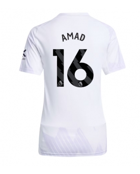 Billige Fotballdrakt Manchester United Amad Diallo #16 Replika Bortedrakt Dame 2025-26 Kortermet Billige Fotballdrakt Manchester United Amad Diallo #16 Replika Bortedrakt Dame 2025-26 Kortermet